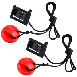 EVTSCAN 2 Pack Universal Treadmill Magnet Safety Key, with 3ft Cord, Ensures Tight Hold, For Automatically Stop at High Speeds, Prevent You from Falling Off
