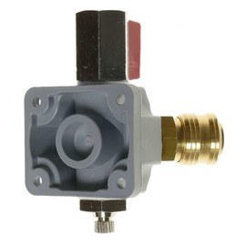 Compressed Air Distributor EVVA 15-1, Coupling 1-Way G 1/2 Inch Ball Valve Plastic Valve