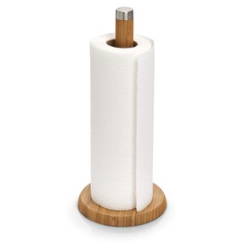 Zeller 25283 Kitchen Roll Holder 14 x 32 Bamboo / Stainless Steel