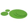 Round Place Mat Felt Coaster in 35 cm, Apple Green