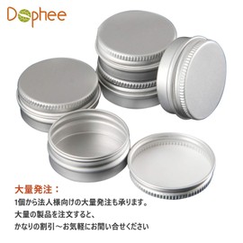 Dophee 15ml 10pcs Cream Case, Ointment Container, Aluminum Can Case, Makeup Refill Container, Divided Container, Cosmetic, Portable, Storage, Travel Supplies