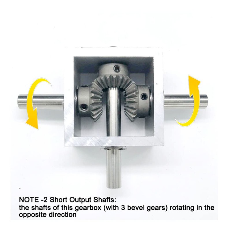 PGFUN 1:1 Right Angle Bevel Gearbox 1.5 Module 20 Teeth