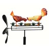 Gift Essentials Pecking Chickens Whirligig, Orange