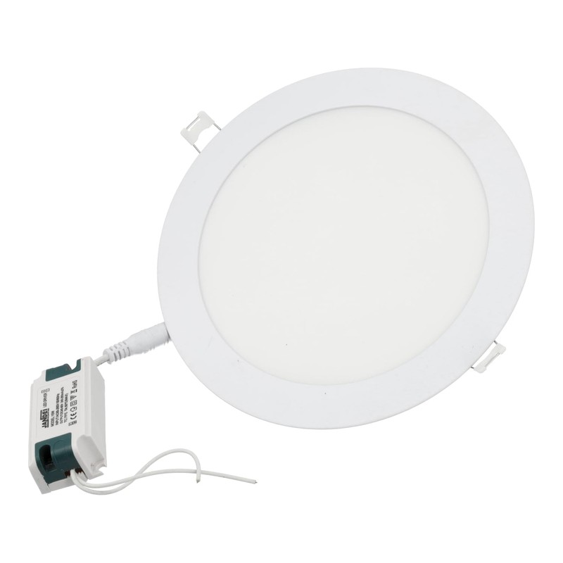JANDEI - Round Extra Flat Led Downlight, Lighting 15W, 6000K,