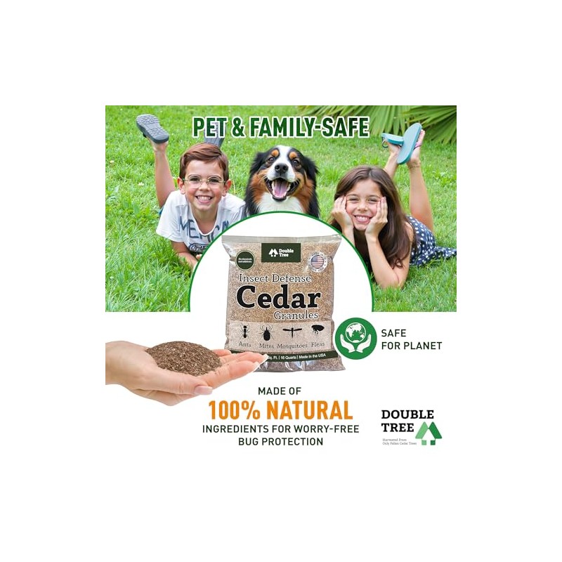 Double Tree Home and Garden Cedar Granules | Repels Fleas,