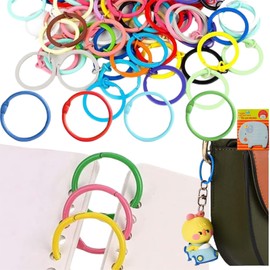 Binder Rings 25 mm, Pack of 30 Book Rings Book Binding Rings, Loose Leaf Connector Rings, Binder Rings, Index Cards Ring, Metal Books Rings, Book Rings, Anneaux de Livre Colorés