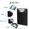 Clipboard Mini Size 2pcs Black + Blue Binder Clip Pocket