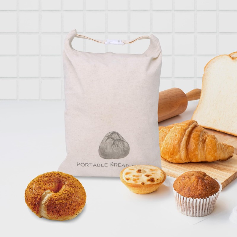 chucheng 2 Pack 13x17inch Bread Bags for Homemade Bread Sourdough,Reusable
