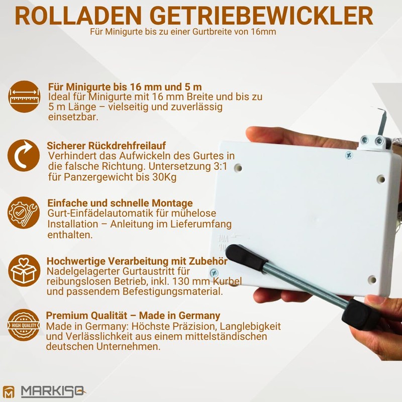 Roller Shutter Gear Winder with Crank, Roller Shutter Crank Winder