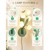 WERFOP Lily of The Valley Wall Sconce USB Plug-in Flower