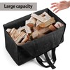 BONTHEE Extra Large Waterproof Firewood Log Carrier Canvas Firewood Holder