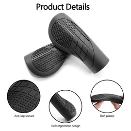 2 Pcs Knee Scooter Hand Grips, Knee Scooter Accessories, Replacement Hand Grips Fit Knee Scooters, Rollator Walkers, Wheelchairs, and Rolling Walkers, Ergonomic Design, Anti-Slip Texture