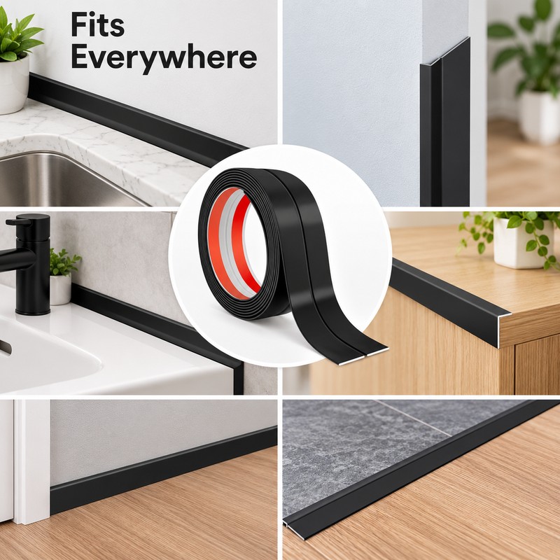 3M Self-Adhesive Wall Corner Protector Strip – Flexible Peel-and-Stick PVC