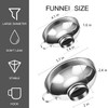 2 Pack Jam Funnel Set Stainless Steel Wide Mouth Funnels
