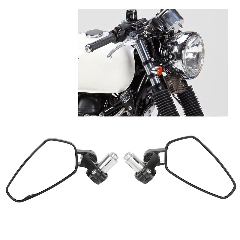 Motorcycle Rear View Mirror 22mm Handlebar Mirror 360 Degree Rotation