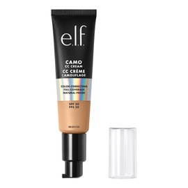 e.l.f. e.l.f. Camo CC Cream, Color Correcting Medium-To-Full Coverage Foundation with SPF 30, Medium 330 W, 1.05 Oz (30g)