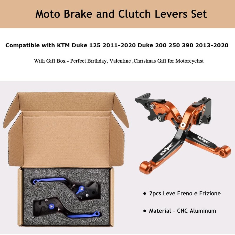 FREAXLL Duke 125 390 Brake Clutch Levers Set Foldable Extendable