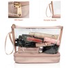 Ethereal Clear Makeup Bag, TSA Travel Makeup Organizer Bag Rose