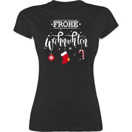 Christmas & New Year's Eve - Merry Christmas Lettering - Tailored T-Shirt for Women - l