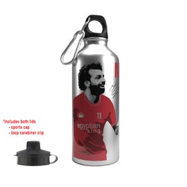 Partisan Liverpool Bottle Salah 2-Lid Aluminium 600ml Silver