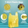 APQ Supply Yellow T-Shirt Bags, 12 x 6 x 22