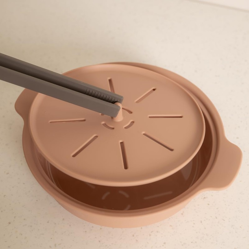 AGUARD Microwave Silicone Steamer for Baby Food, Made In Korea,