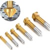 KEWAYO 3 Flute 90 Degree HSS Chamfering Tool Bit Countersink