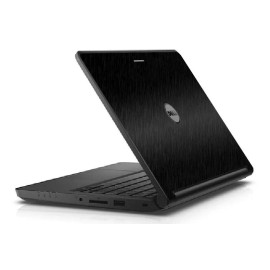 Grafton Decals BLACK BRUSHED TEXTURED Vinyl Lid Skin Cover fits Dell Latitude 3340 3350 Laptop