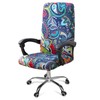Smiry Stretch Printed Office Computer Chair Covers, Universal Desk Rotating