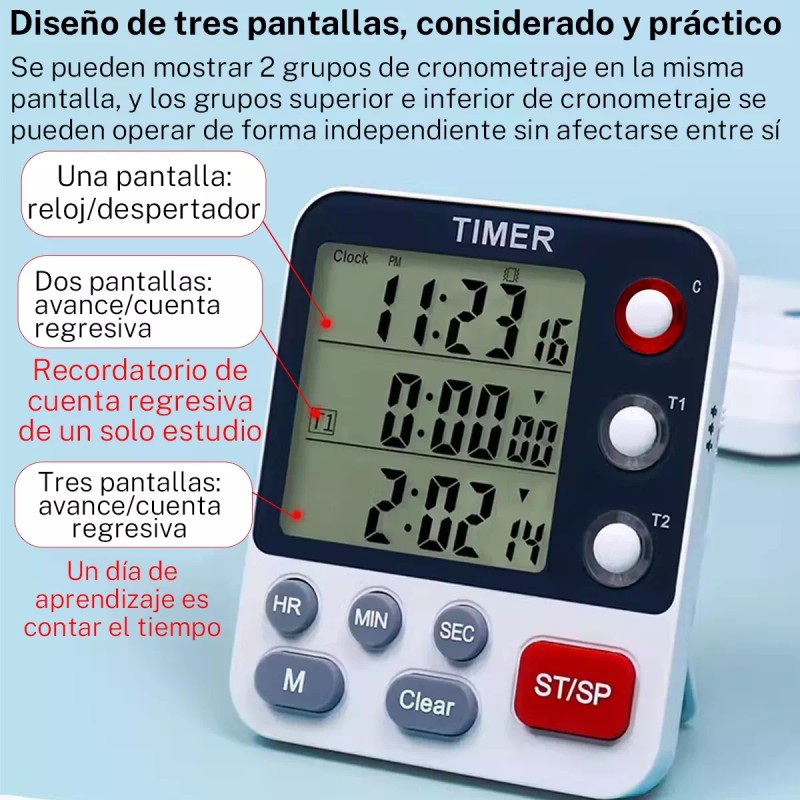 Gomia Cronómetro Digital De Cocina Con Cuenta Regresiva De 3