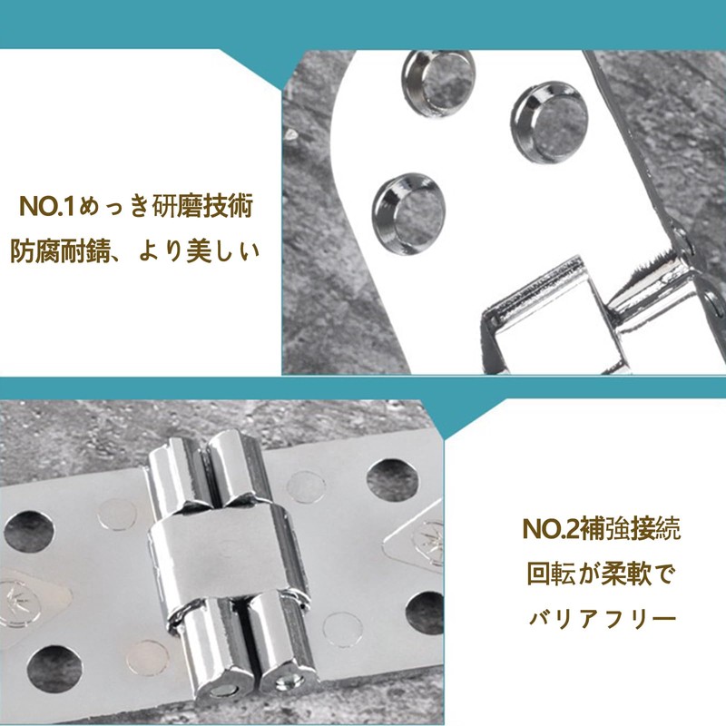 Hinges, Table Hinges, Door Hinges, 6 Pieces, Folding Hinges, 180