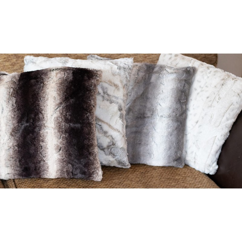 Lex's Linens Pack of 2 Opulence Premium Faux Fur Cushion