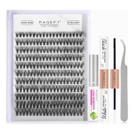Blister Lashes Maquillaje Extensiones Pestañas+kit Pegamento Color Negro Tipo de curvatura C