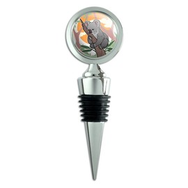 Koala Resting on Eucalyptus Tree Wine Bottle Stopper
