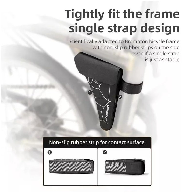 London Craftwork Lightweight Mini Triangle Bike Tool Bag for Brompton