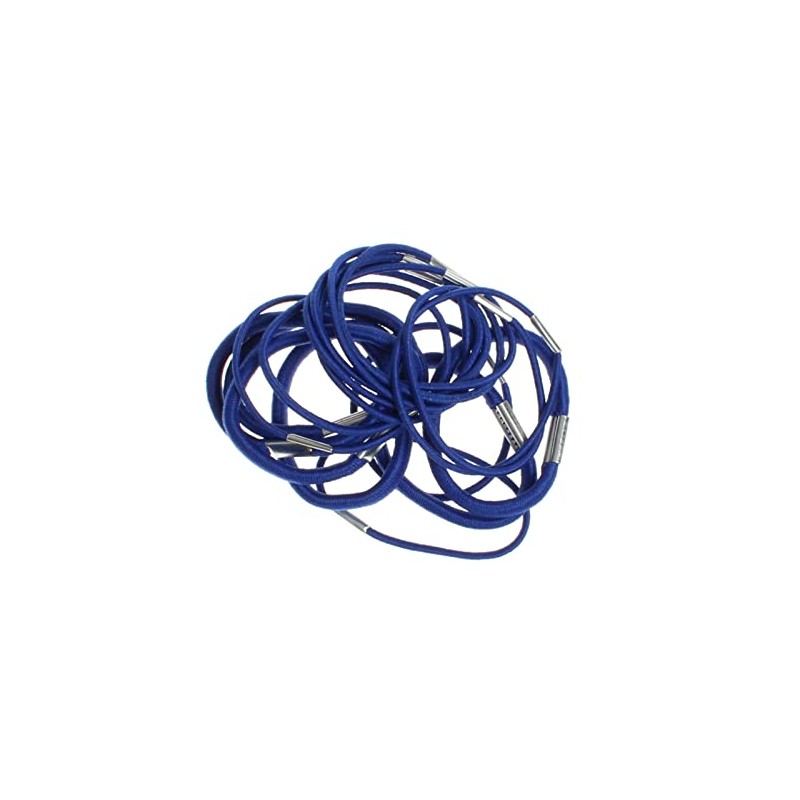 18 Thick And Thin Royal Blue Hair Elastics Bands Bobbles