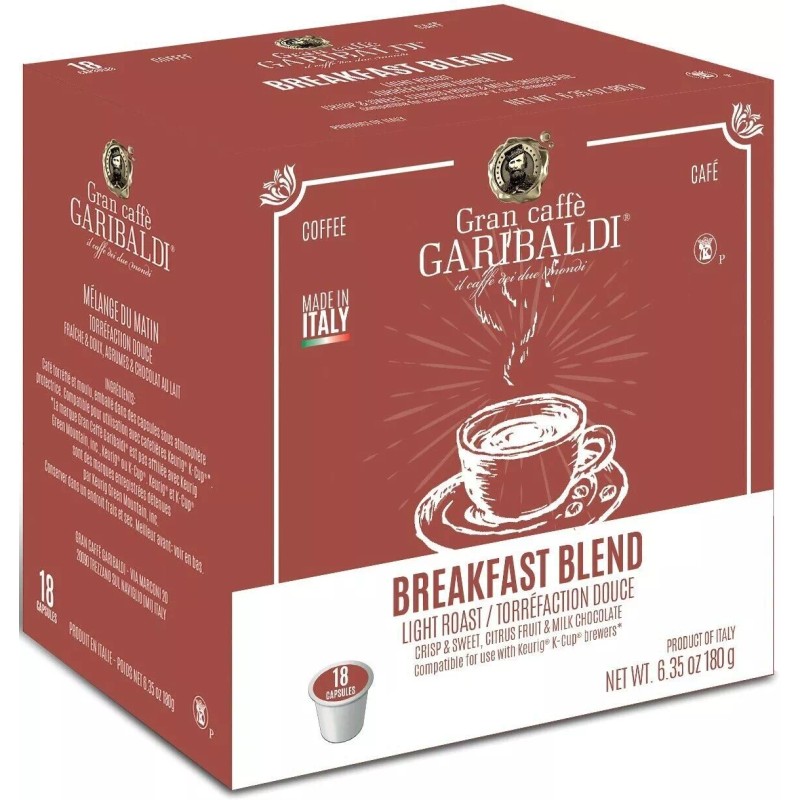 Gran Caffe Garibaldi 18 CT Single Serve Coffee Cups for