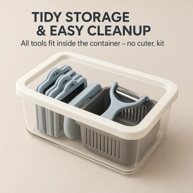 Casafoyer 16-in-1 Vegetable Chopper, Mandoline Slicer and Food Processor