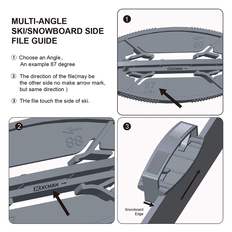 XCMAN Complete Base and Side Bevel File Care Kit 6
