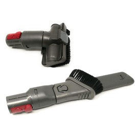 Upholstery and Crevice Tool Set with Brush Attachment Compatible with Dyson V7, V8, V10, V11, V12, V15, Gen5