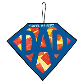 Tissue Acetate Super Dad Sign Craft Kit - 12 - Crafts for Kids and Fun Home Activities