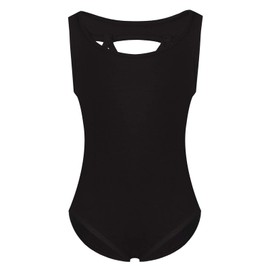 Phineein Girls Sleeveless Ballet Gymnastics Leotards - Kids Athletic Crisscross Back Dancewear Unitards (6-8years, Black)