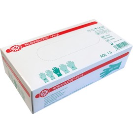 Nobaglove - Single Use, Disposable, Vinyl, Powder-free Gloves, Pack of 100 medium