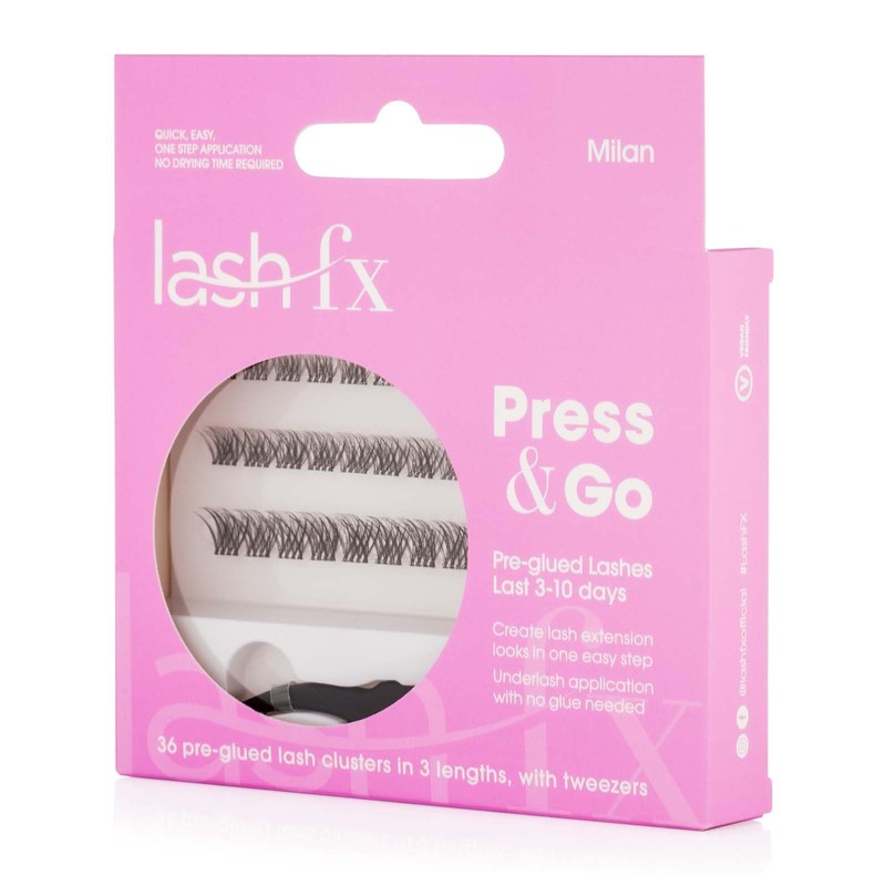 Lash FX Press & Go Pre-Glued Cluster Lashes - Milan: