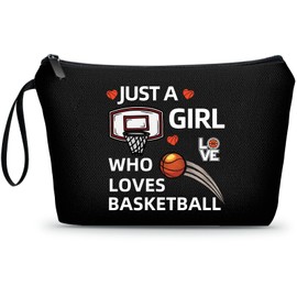 ARIOSEY Basketball Accessories,Basketball Purse for Girls,Basketball Coach Gifts,Teenage Girl Stuff,Makeup Bags for Women,Basketball Gifts