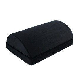Adjustable Foot Rest Under Desk,Adjustable Detachable Comfort Foot Rest,Large Premium Velvet Soft Foam Footrest for Back, Lumbar, Knee Pain (Black)