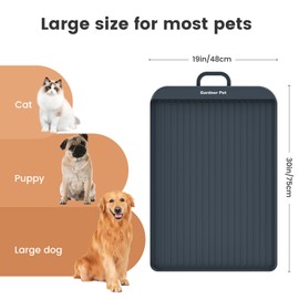 Gardner Pet Silicone Dog Food Water Mat for Floors Waterproof Anti-Slip Dog Bowl Large Mats for Food and Water to Prevent Spills for Dogs, Cats.