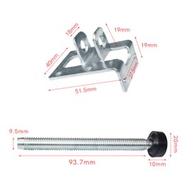 Lvjkes Adjustable Feet for Furniture, Levelling Feet for Furniture, Pack of 4 Skirting Board Fixings with Brackets, Strong and Durable for Furniture, Workbenches, Tables, Cabinets