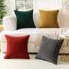 JOTOM Chenille Cushion Covers 50x50 cm Soft Rust Decorative Throw