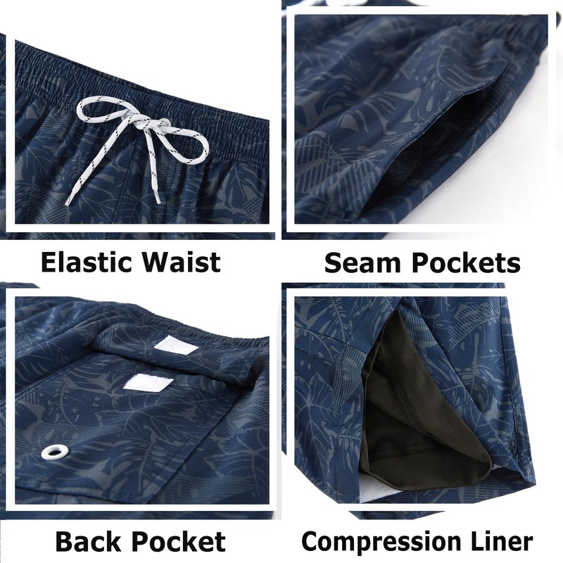APTRO Mens Swimming Shorts Swimming Trunks Men Compression Liner Swim